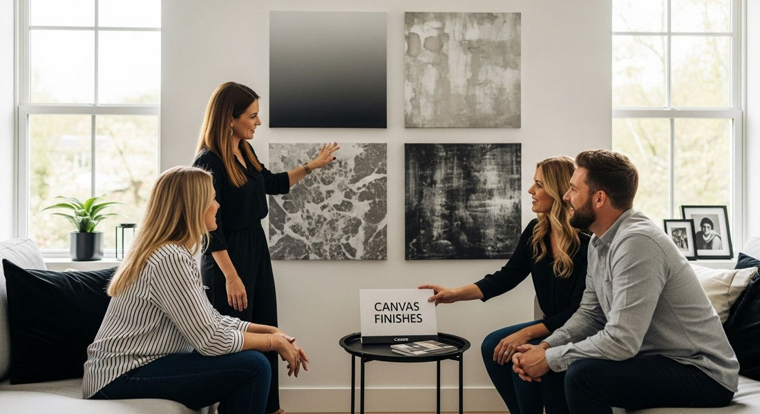 types of canvas finishes