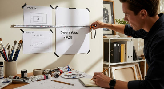 measuring wall canvas size