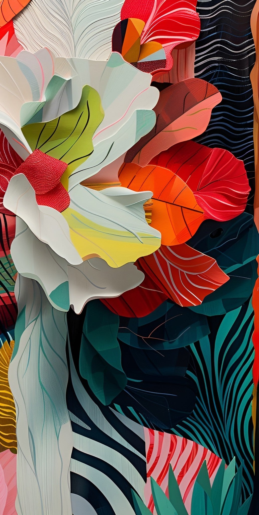 Echoes of Nature, 120 cm x 120 cm (47.2" x 47.2")