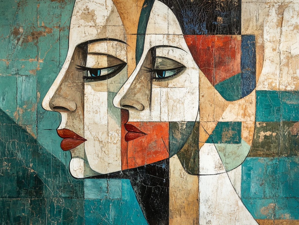 Large abstract giclée print featuring vibrant colors and fluid shapes by My Store, measuring 130x93cm.