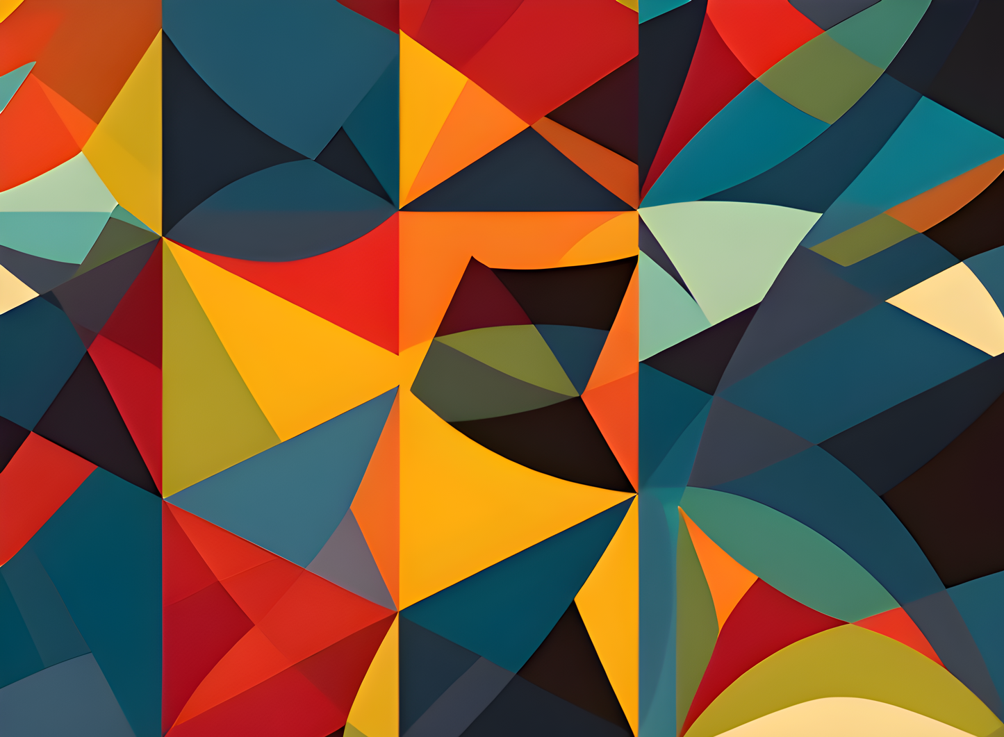 Colorful abstract canvas wall art print by My Store, 150x112cm, featuring kaleidoscope harmony design.