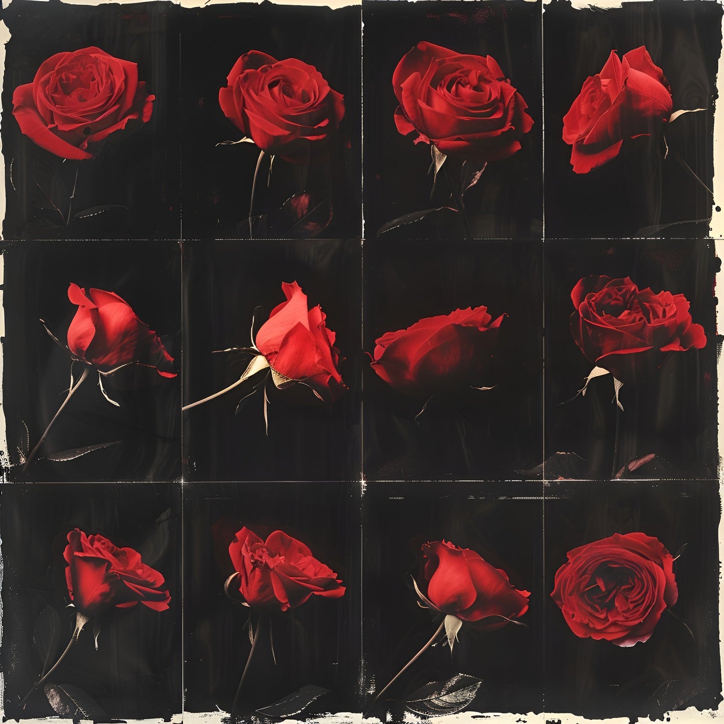 Eternal Roses, 120 cm x 120 cm (47.2" x 47.2")