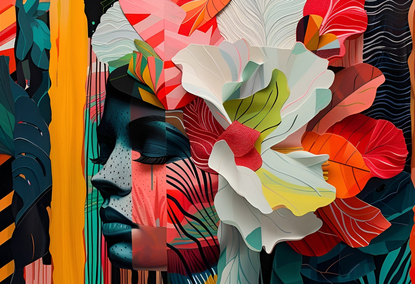 Echoes of Nature, 120 cm x 120 cm (47.2" x 47.2")
