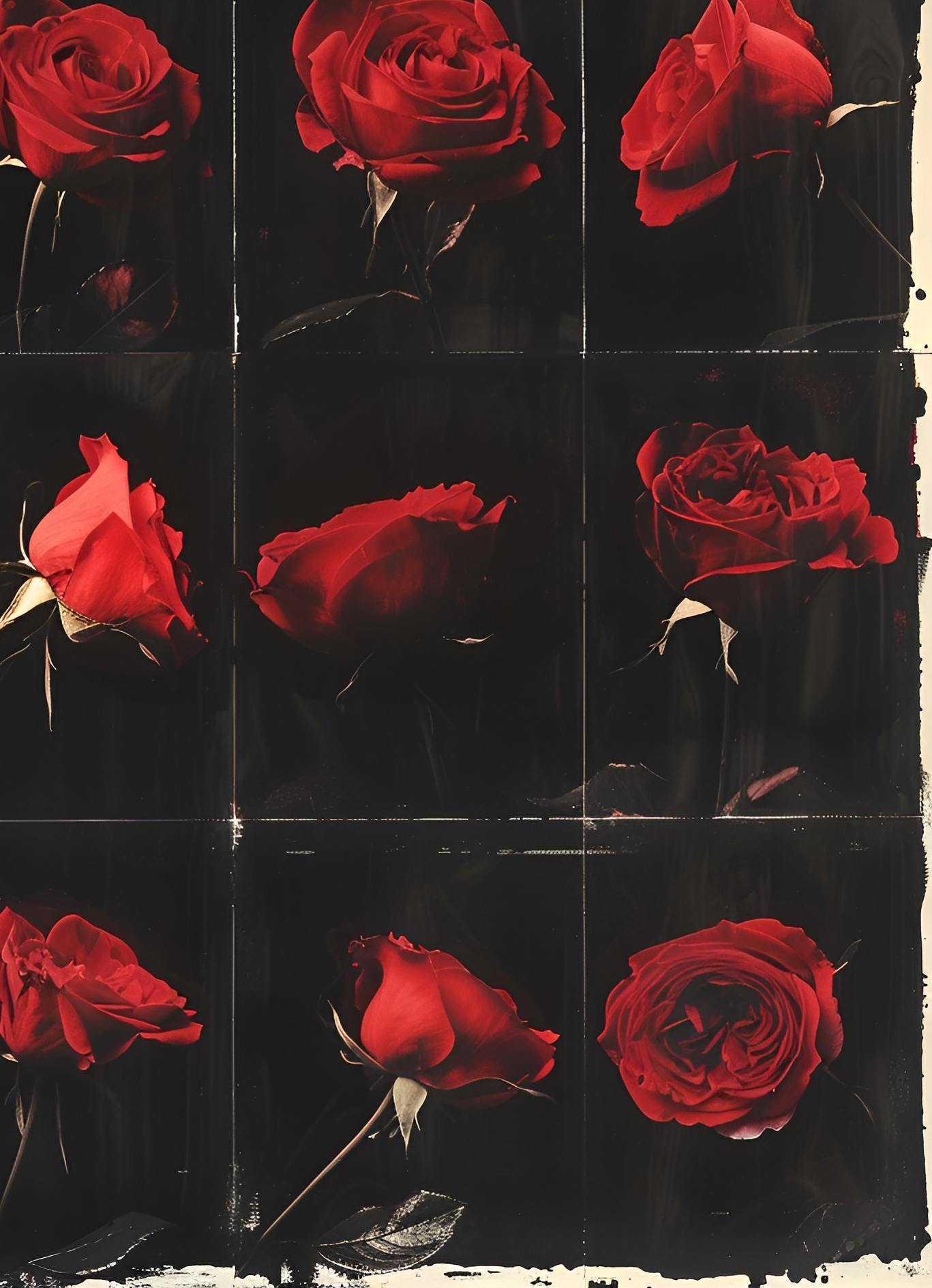 Eternal Roses, 120 cm x 120 cm (47.2" x 47.2")