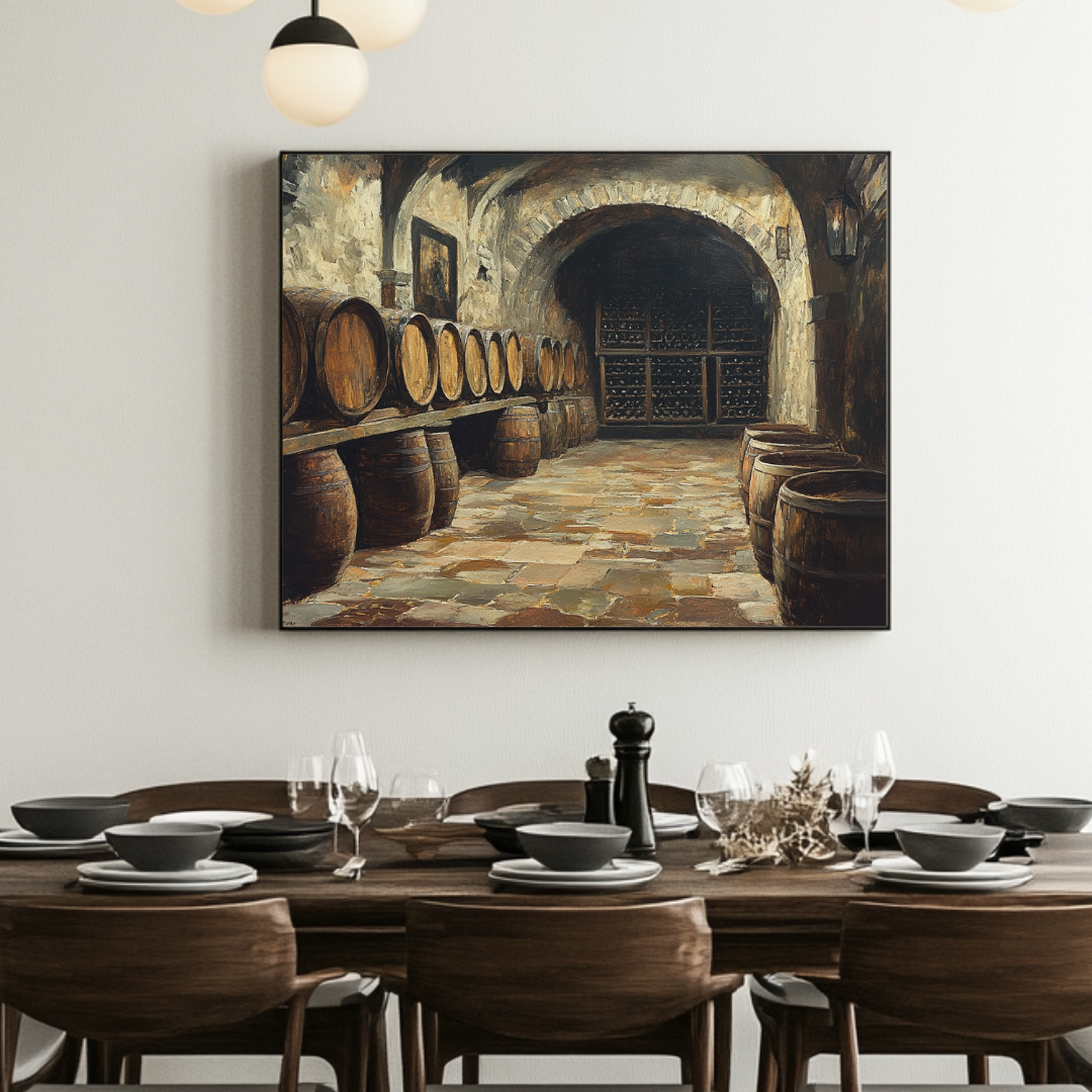 Down Under Bar Scene Canvas Print - Digital Art Giclée 130x93cm
