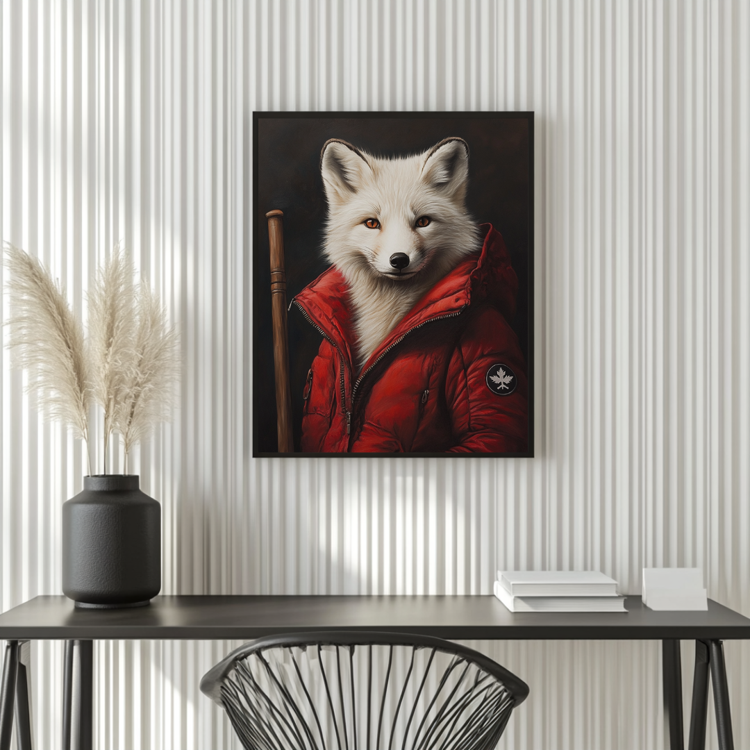 The Explorer Wolf Canvas Art - Large Digital Giclée Print 90x120cm