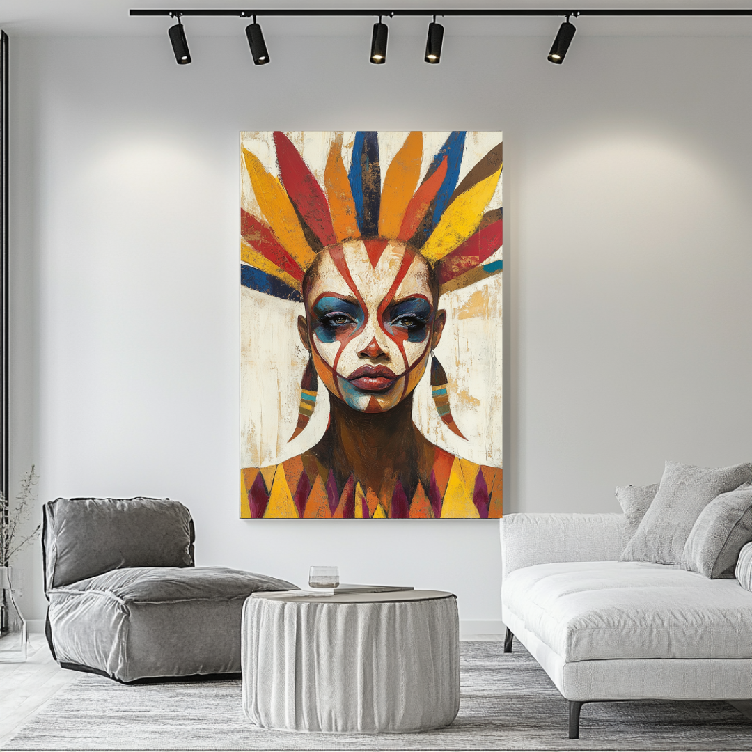 Contemporary canvas print titled 'Patience' by My Store, featuring vibrant digital art and a certificate of authenticity.