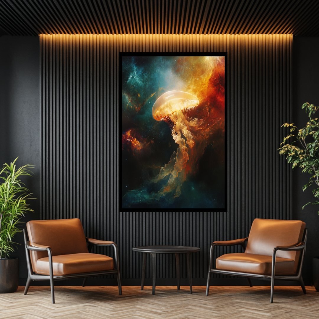 Giant Of The Cosmos - Large Abstract Space Art Canvas Print 90x120cm