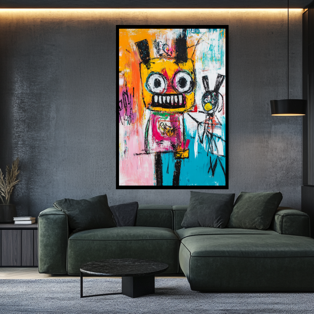 Chalk Drawing Digital Art Print - Canvas Giclée Wall Art 90x120cm