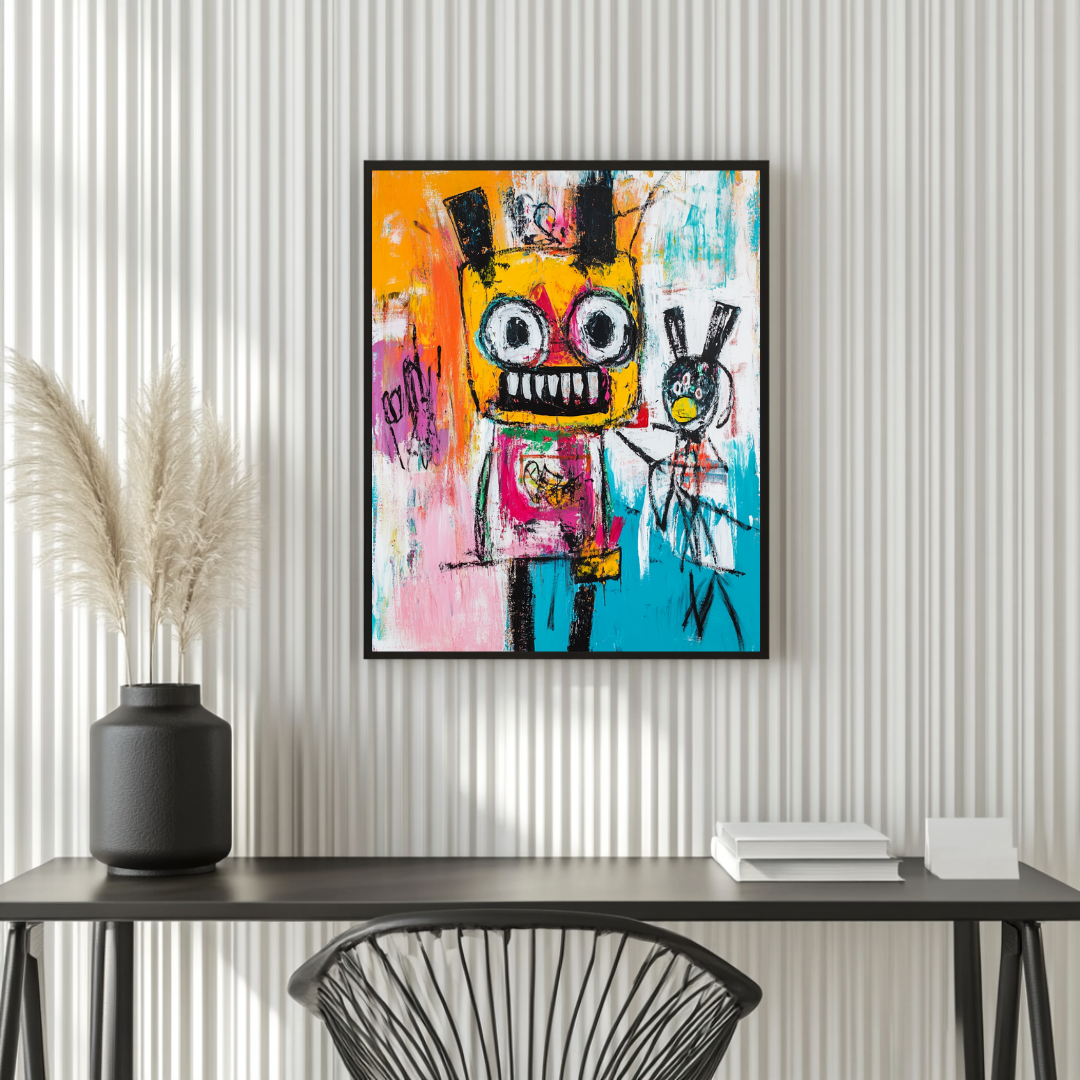Chalk Drawing Digital Art Print - Canvas Giclée Wall Art 90x120cm