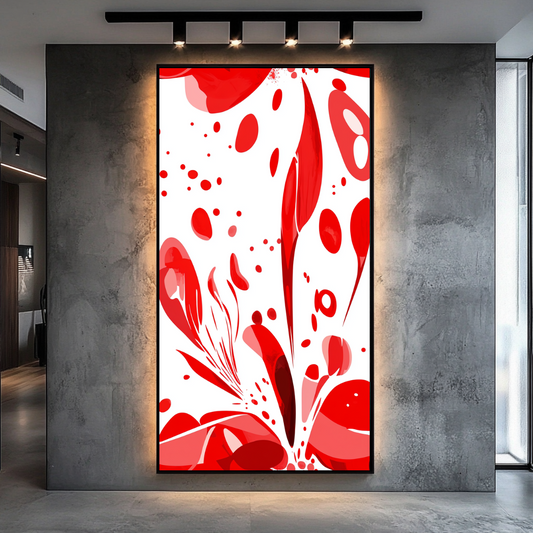 Abstract tulip garden print in vibrant colors by My Store, ideal for baby shower or cancer recovery support.