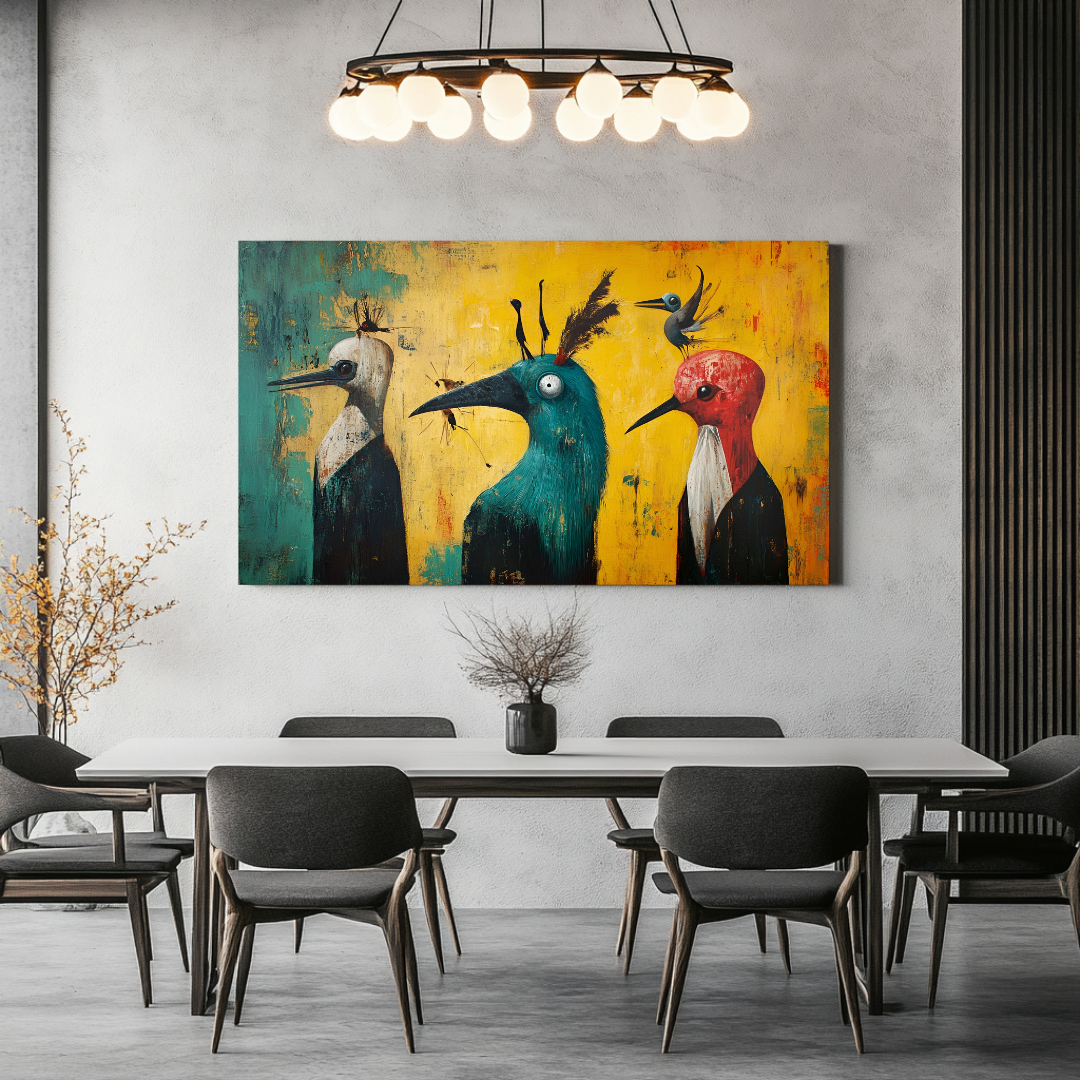 Trinidad digital canvas art print featuring surreal abstract design in vibrant colors, 120x71cm by My Store.