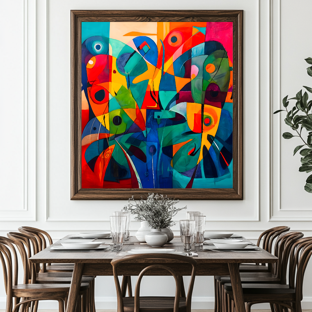 Metamorphosis - Digital Art Canvas Print - 120x120cm
