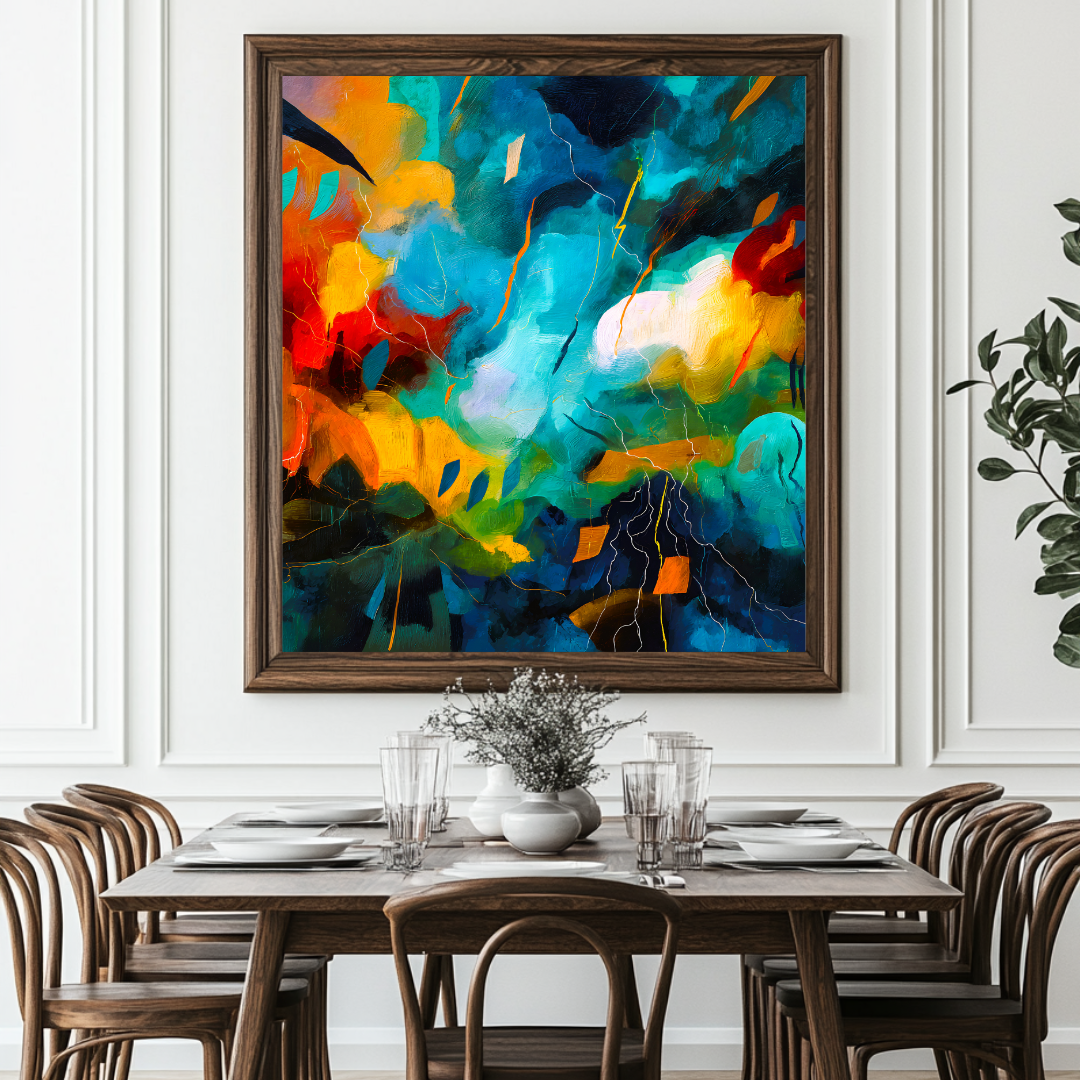 L'appel du vide- Digital Art Canvas Print - 120x120cm