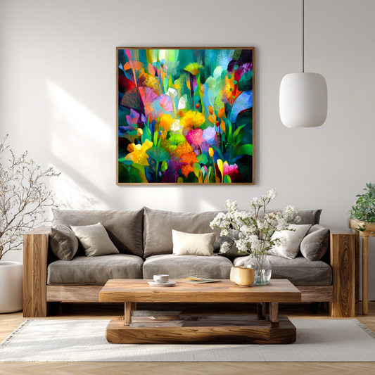 Sanctuary - Digital Art Canvas Print - 120x120cm