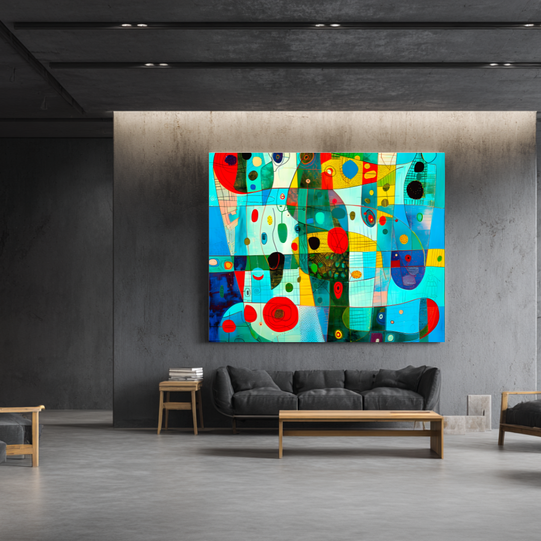 Ocean - Digital Art Canvas Print - 120x120cm