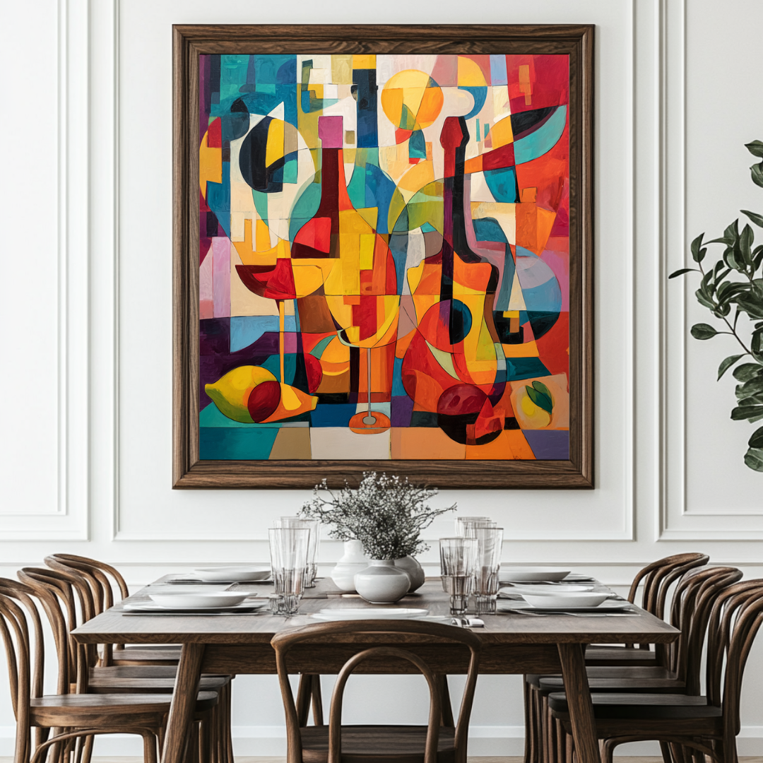 Night Out - Digital Art Canvas Print - 120x120cm