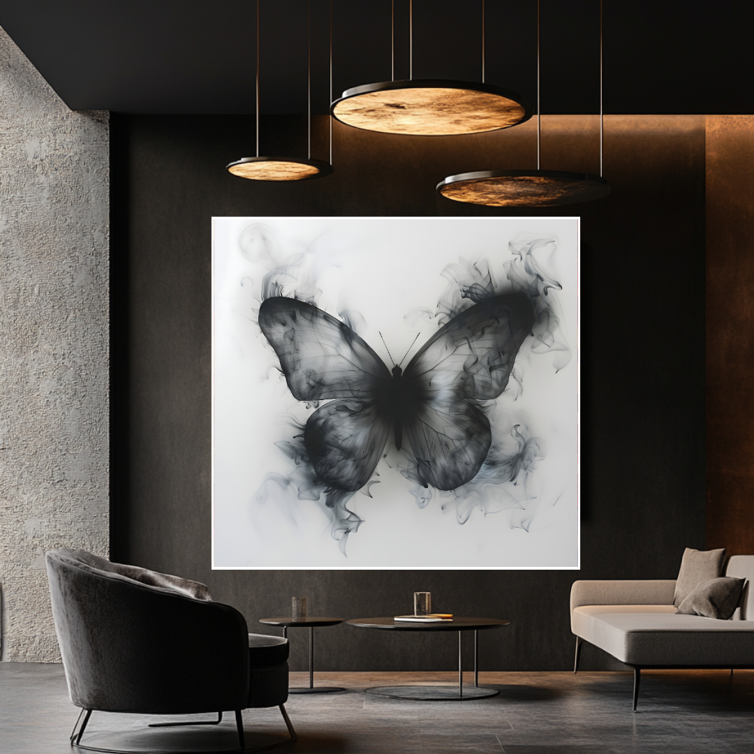 Large 100x100cm abstract canvas print featuring vibrant colors and animal portrait design by My Store