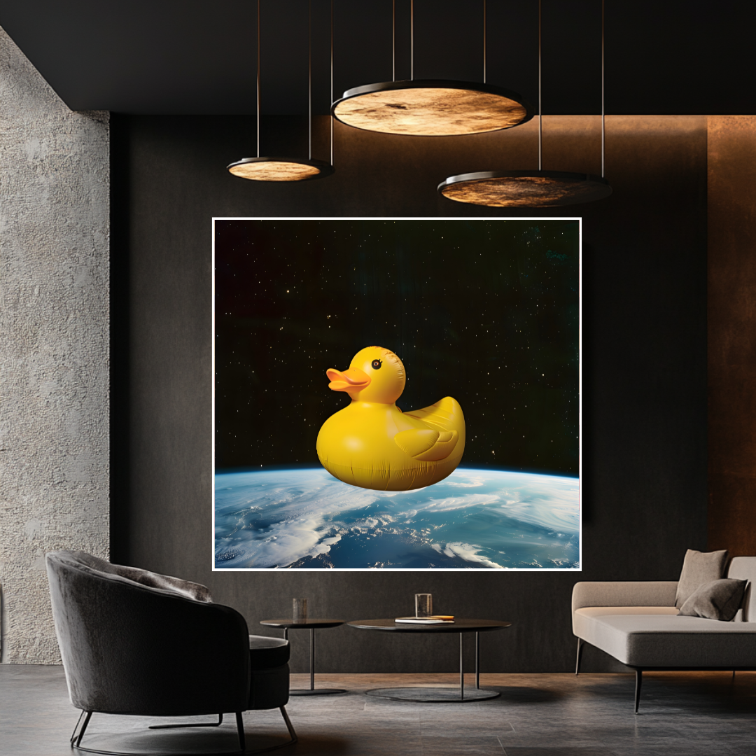 Colorful abstract canvas art print by My Store, 120x120cm, perfect for bedroom decor, includes certificate.