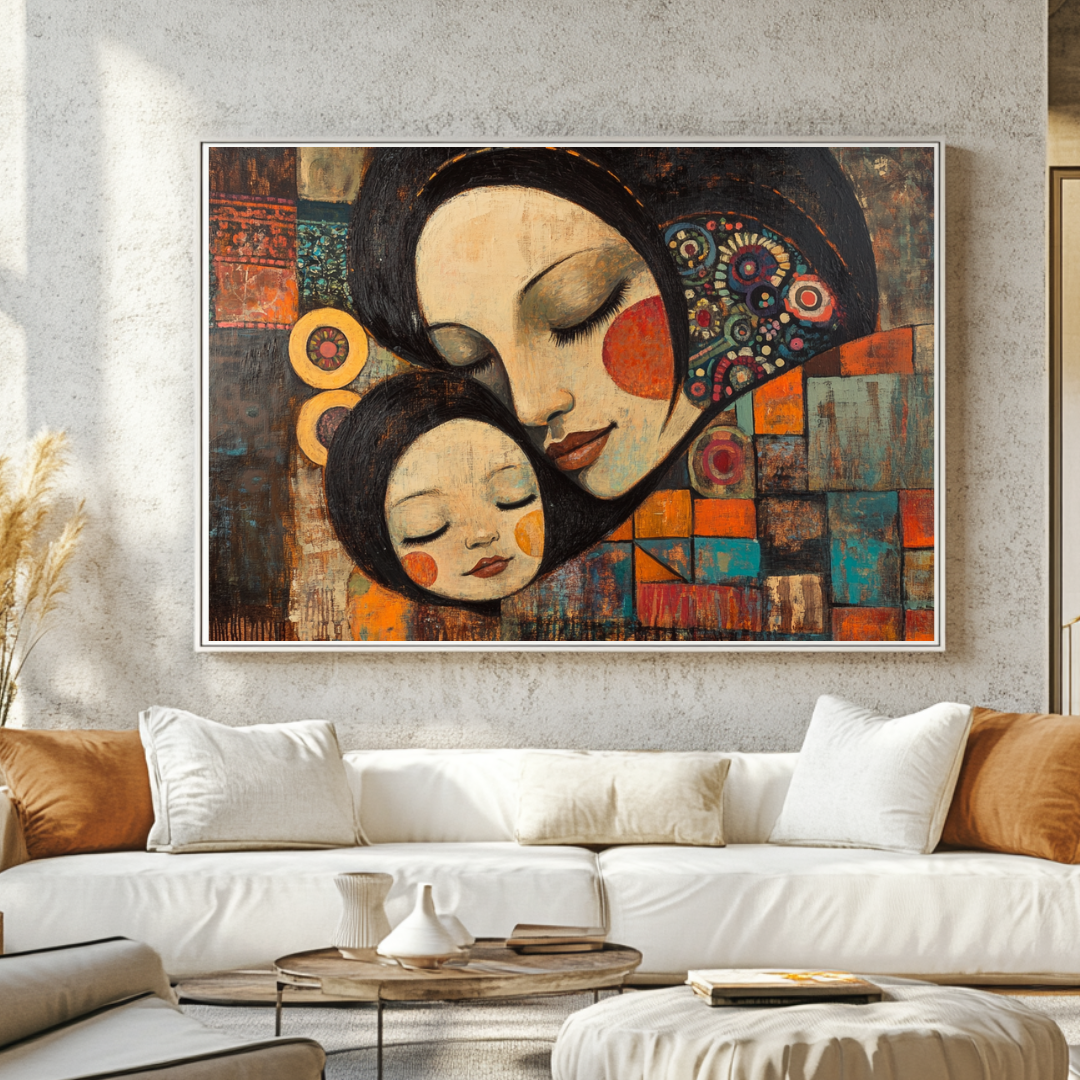 Tenderness Abstract Art Canvas Print - Modern Romantic Wall Art