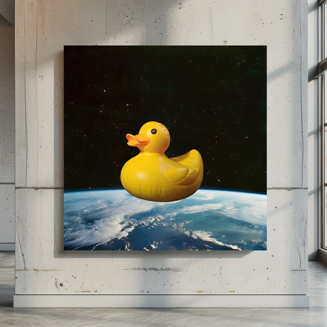 Colorful abstract canvas art print by My Store, 120x120cm, perfect for bedroom decor, includes certificate.