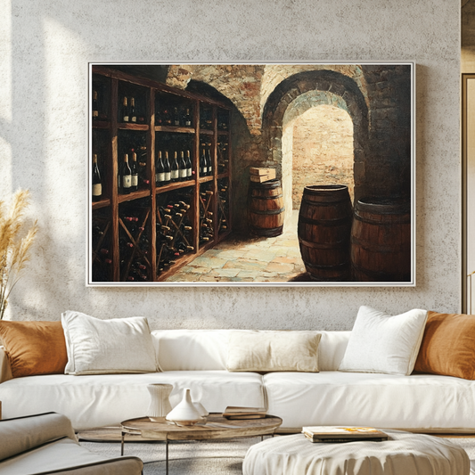 Contemporary bar art canvas print in vibrant colors, 130x93cm, by My Store for stylish apartment and cafe decor.