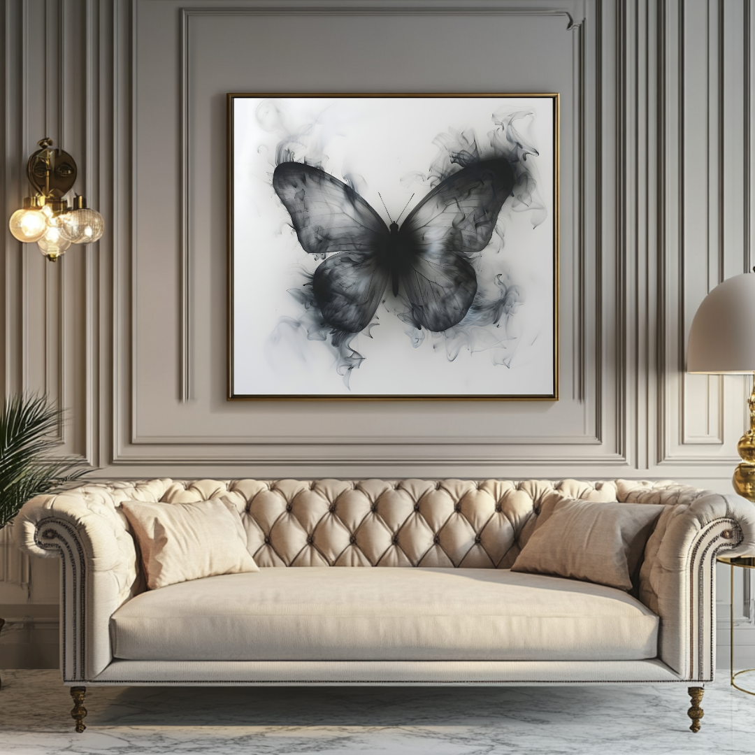 Large 100x100cm abstract canvas print featuring vibrant animal portraits by My Store