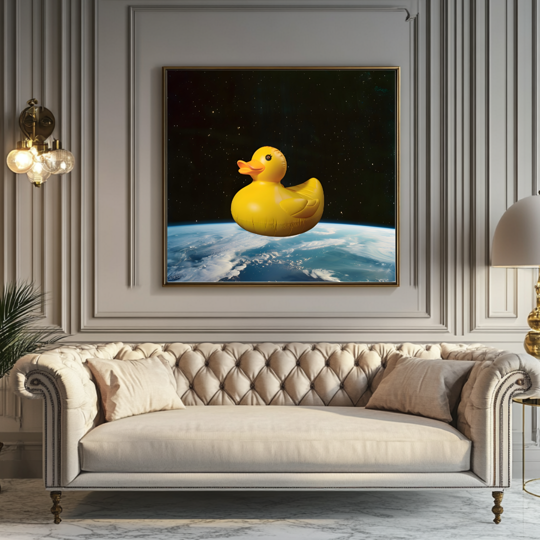 Colorful abstract canvas art print by My Store, 120x120cm, perfect for bedroom decor, includes certificate.