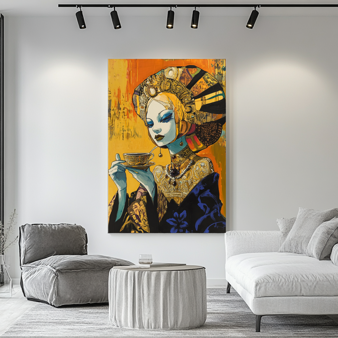 Fortune Teller Canvas Print - Digital Art Giclée 90x120cm Wall Art