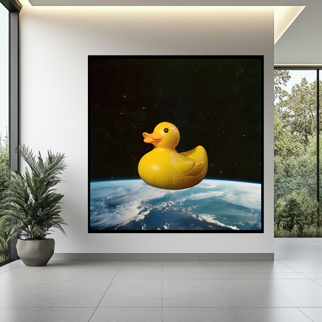 Colorful abstract canvas art print by My Store, 120x120cm, perfect for bedroom decor, includes certificate.