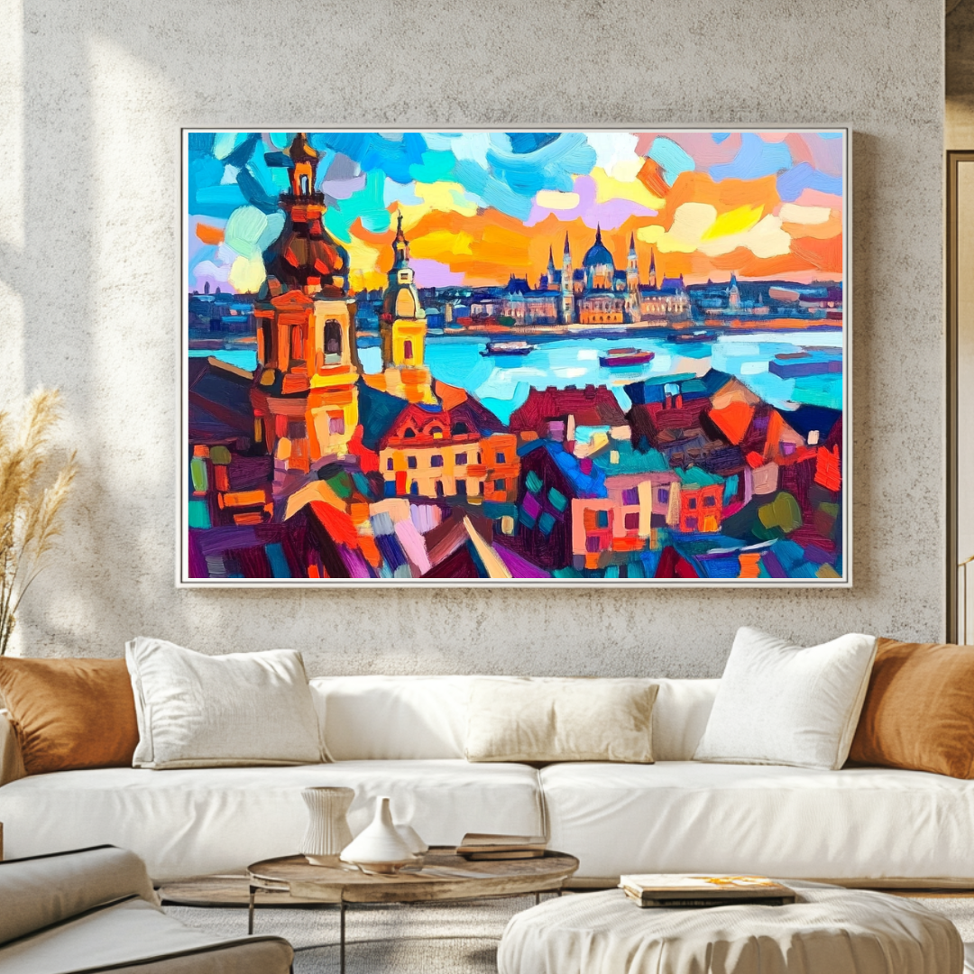 Budapest #3 Digital Art Print - Canvas Wall Art 130x93cm