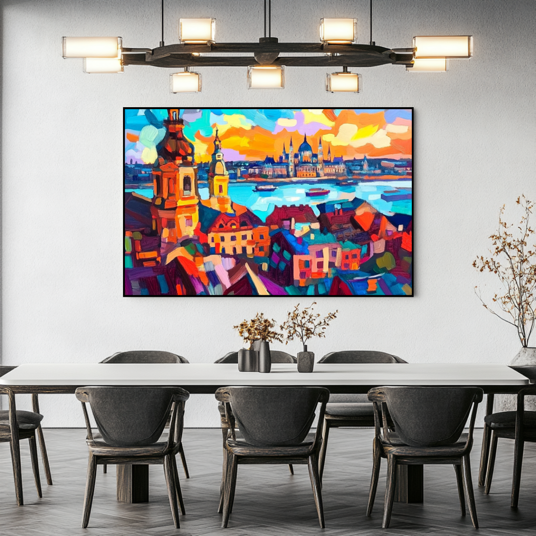 Budapest #3 Digital Art Print - Canvas Wall Art 130x93cm