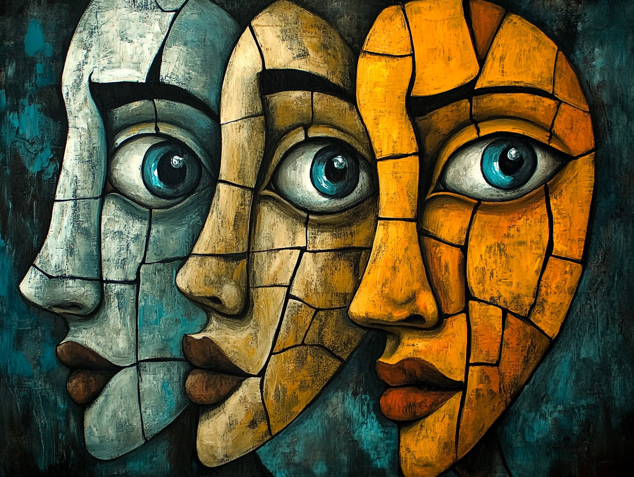 Muses Abstract Art Canvas Print - Large Contemporary Wall Art