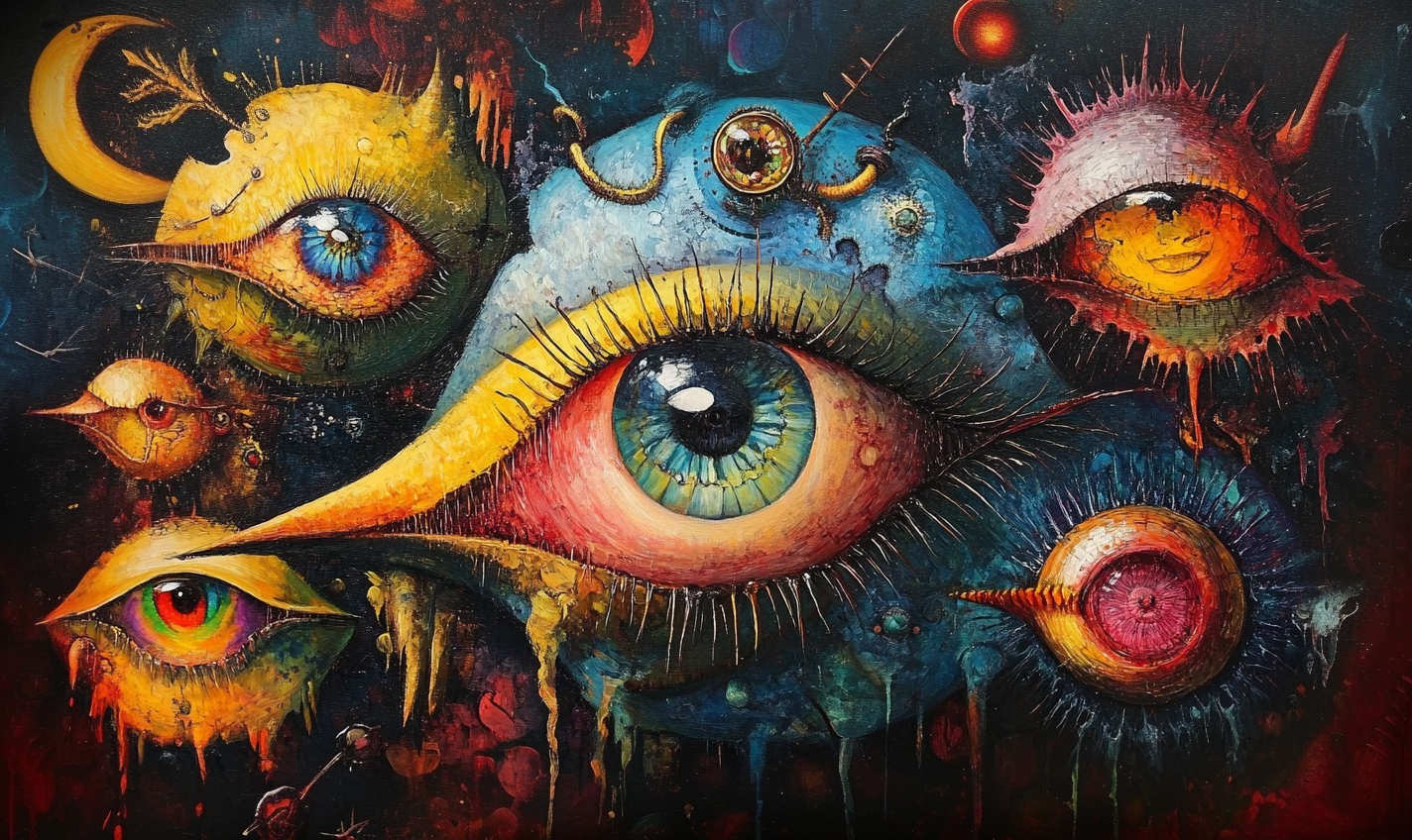 Large abstract canvas wall art print in vibrant colors, 120x71cm, by My Store, perfect for bedroom decor.