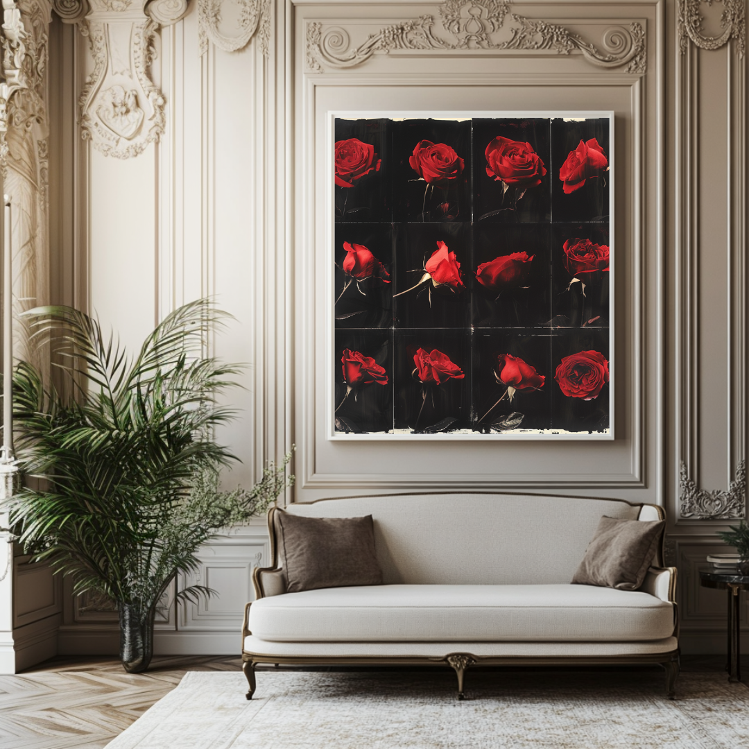 Eternal Roses, 120 cm x 120 cm (47.2" x 47.2")