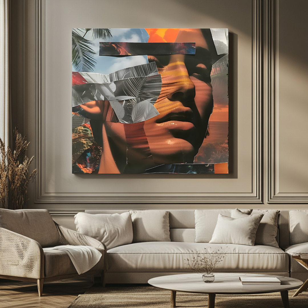 Tropical Reflections, 120 cm x 120 cm (47.2" x 47.2")