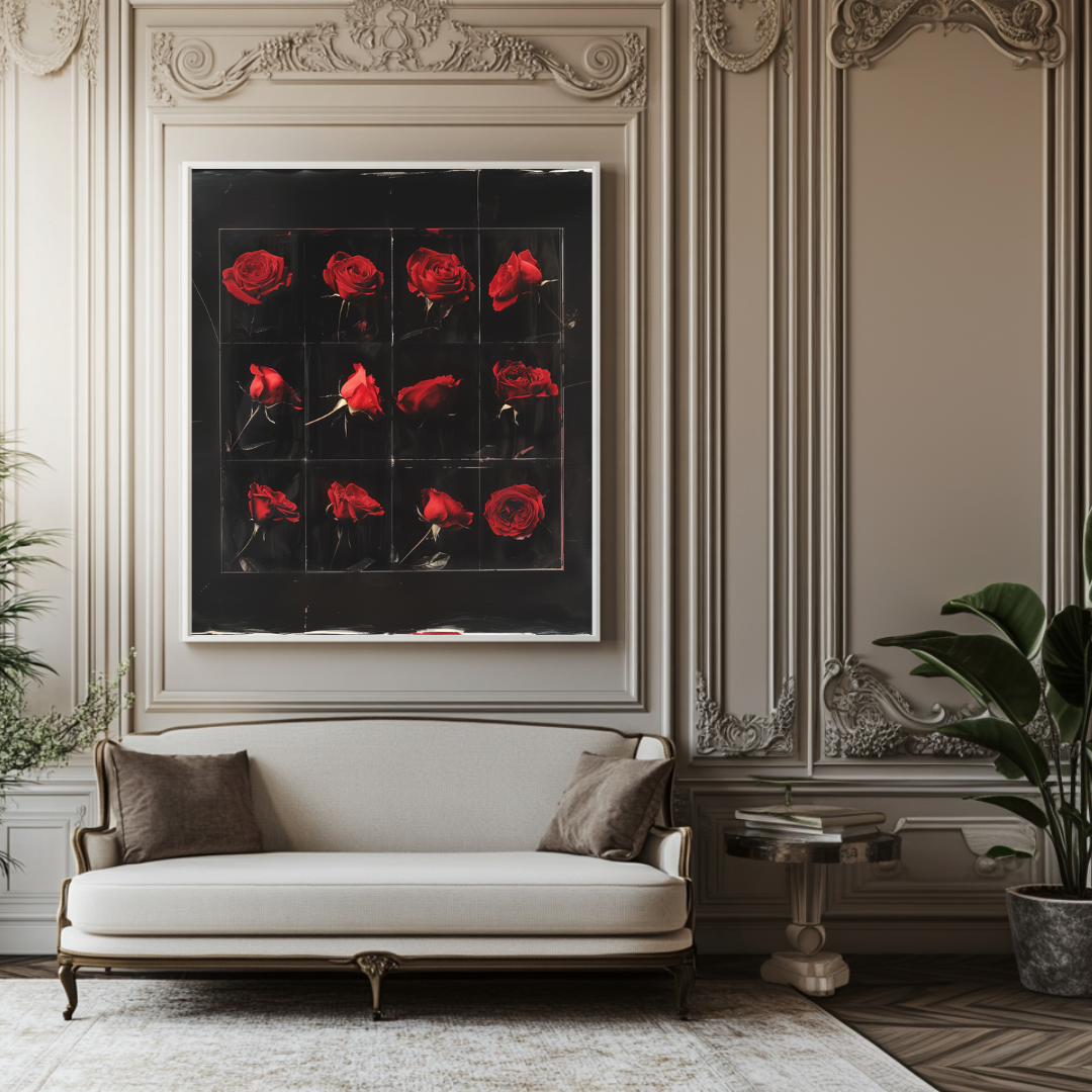 Eternal Roses, 120 cm x 120 cm (47.2" x 47.2")