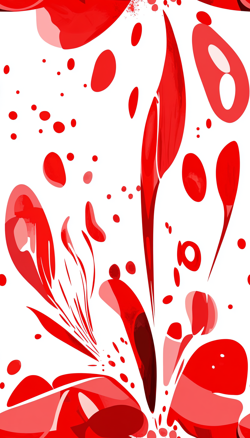 Large floral canvas art print featuring vibrant tulips in abstract style, 74x130cm by My Store.