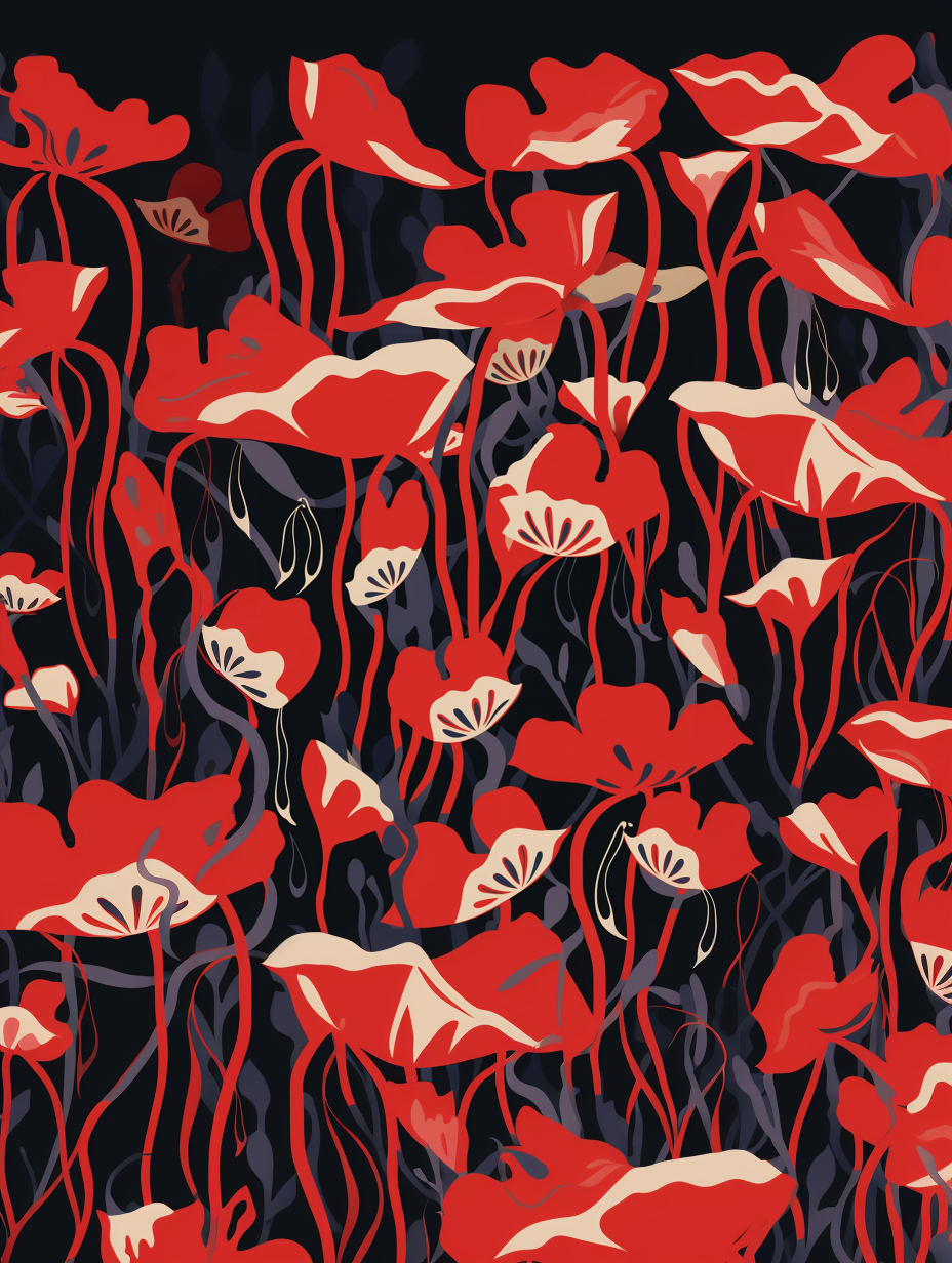 Large colorful tulip field canvas print by My Store, 90x120cm, perfect for vibrant bedroom decor.