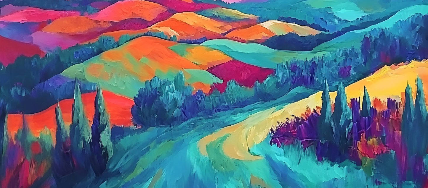 Radiant Hills, 120 cm x 90 cm (47.2" x 35.4")