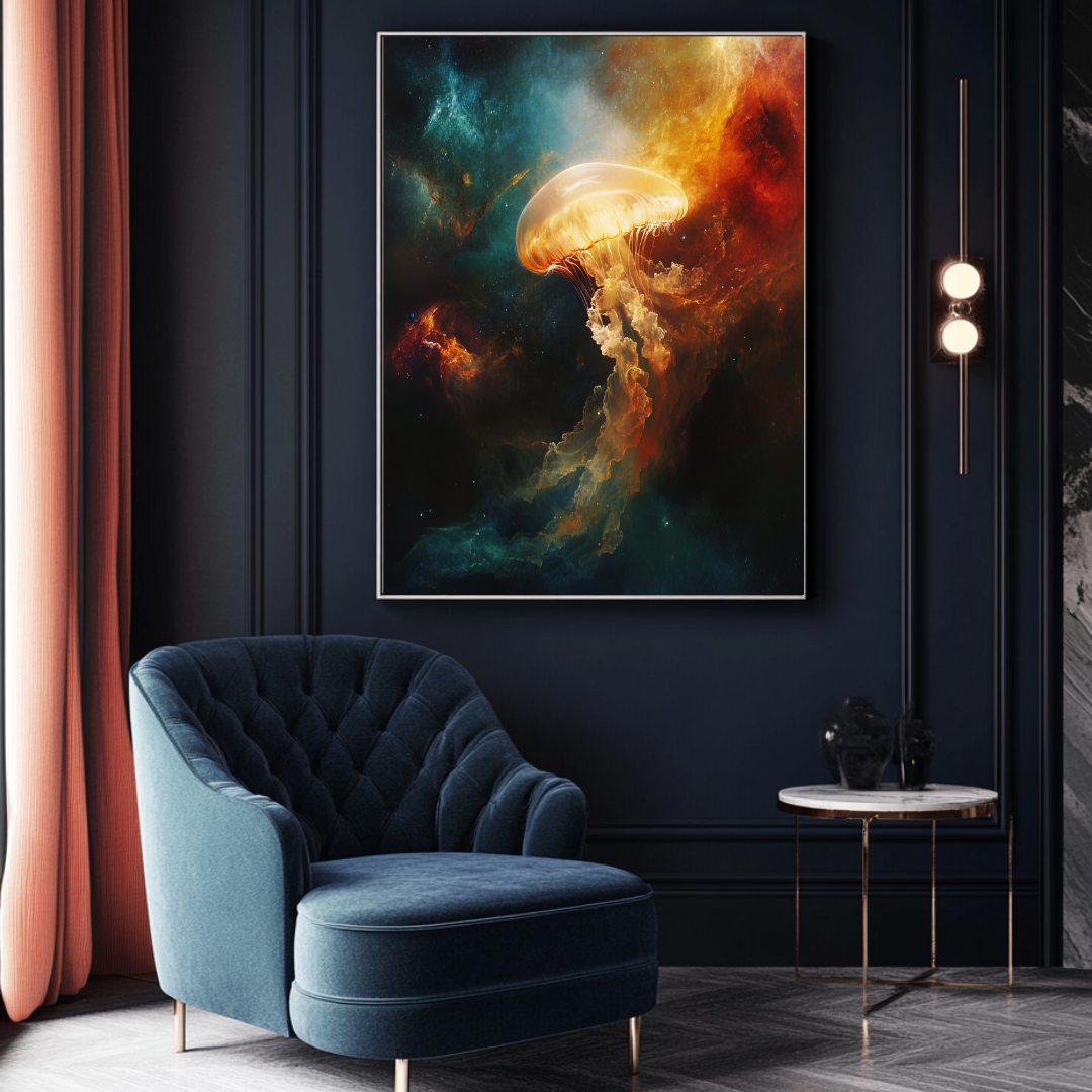 Giant Of The Cosmos - Large Abstract Space Art Canvas Print 90x120cm