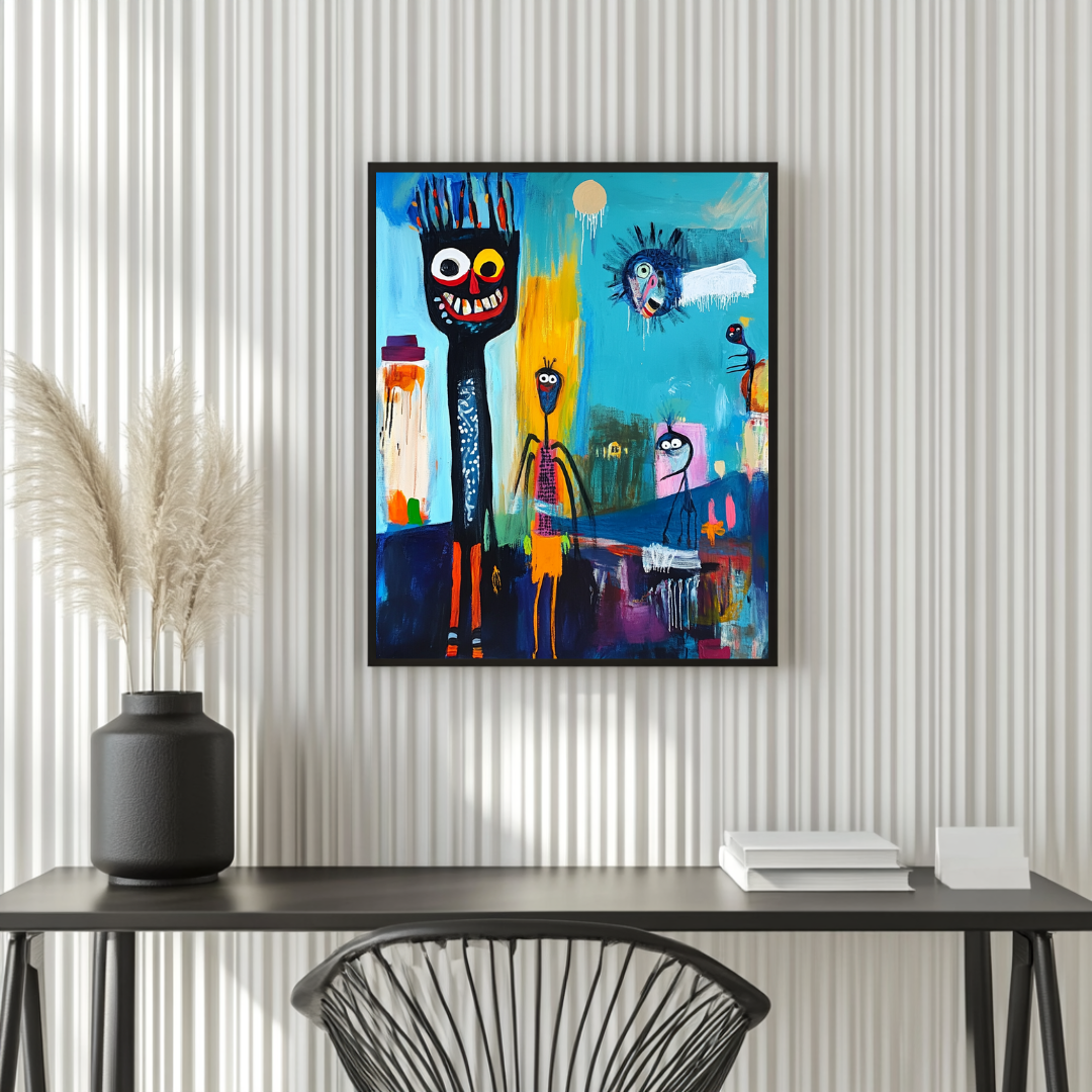 Best Friends Digital Art Print - Canvas Wall Art 90x120cm