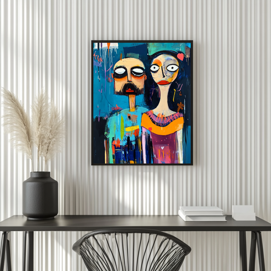 Contemporary digital art canvas print featuring a pastoral scene, 90x120cm, by My Store