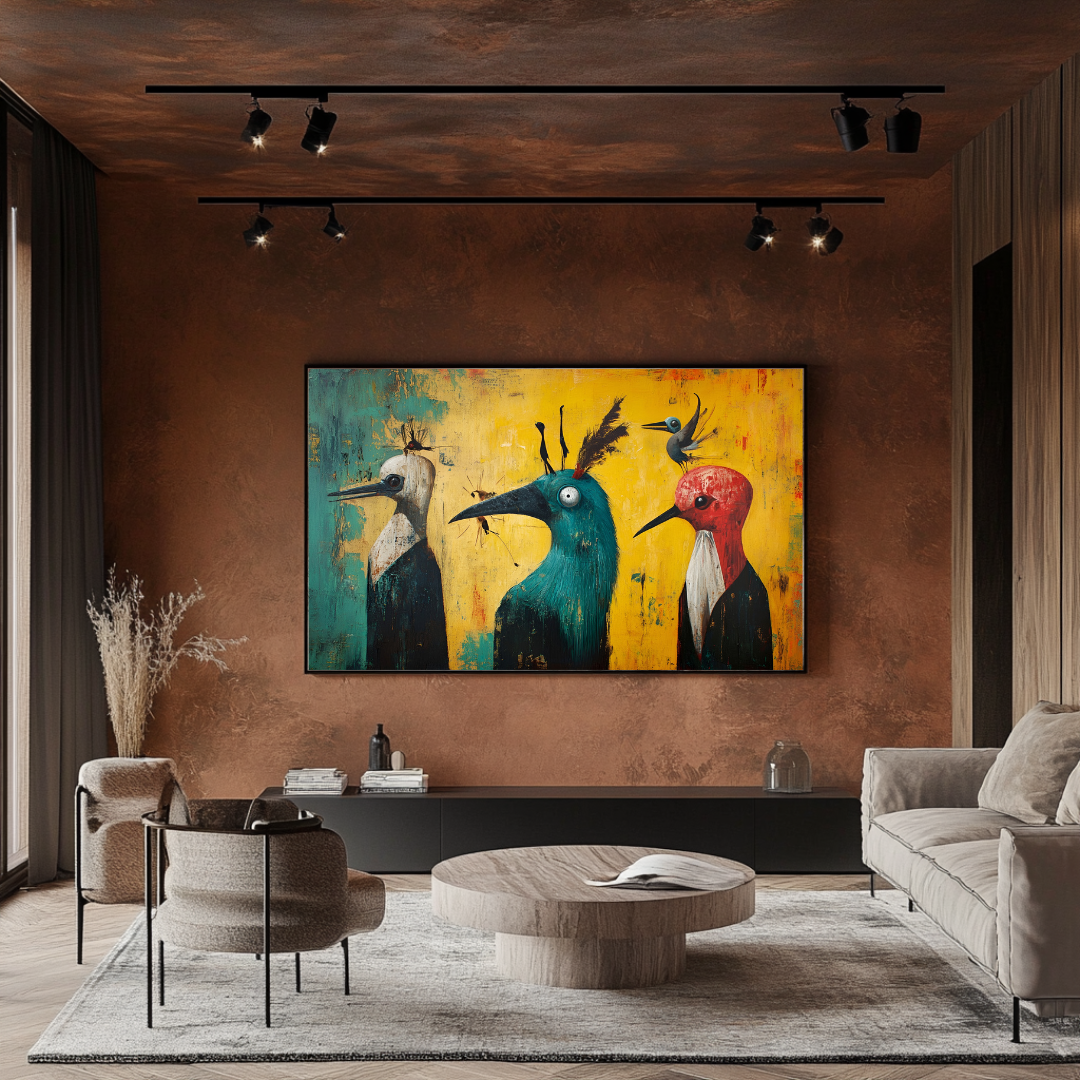 Trinidad print by My Store featuring modern art inspired by famous artwork in vibrant colors