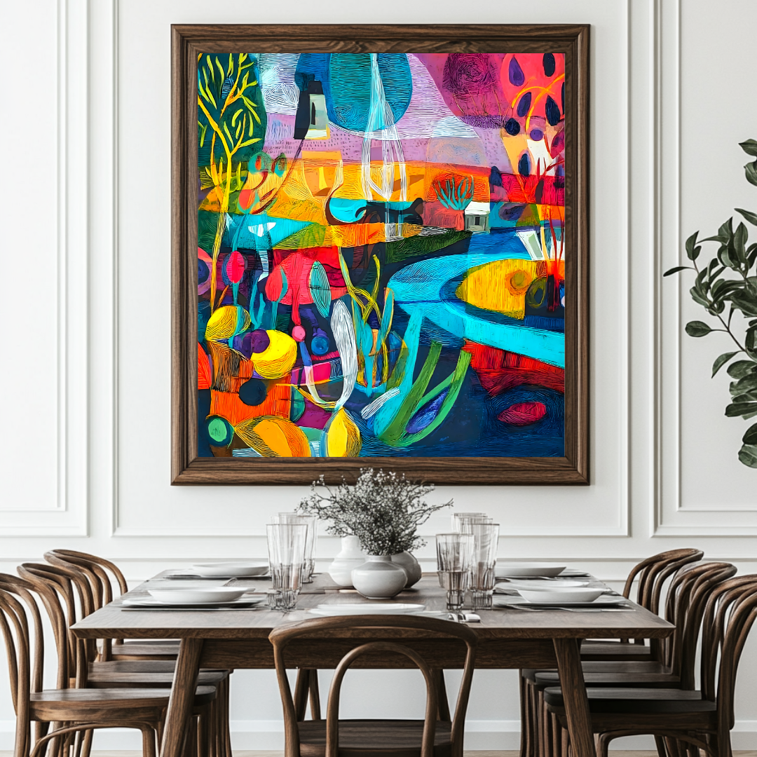 Manaus - Digital Art Canvas Print - 120x120cm