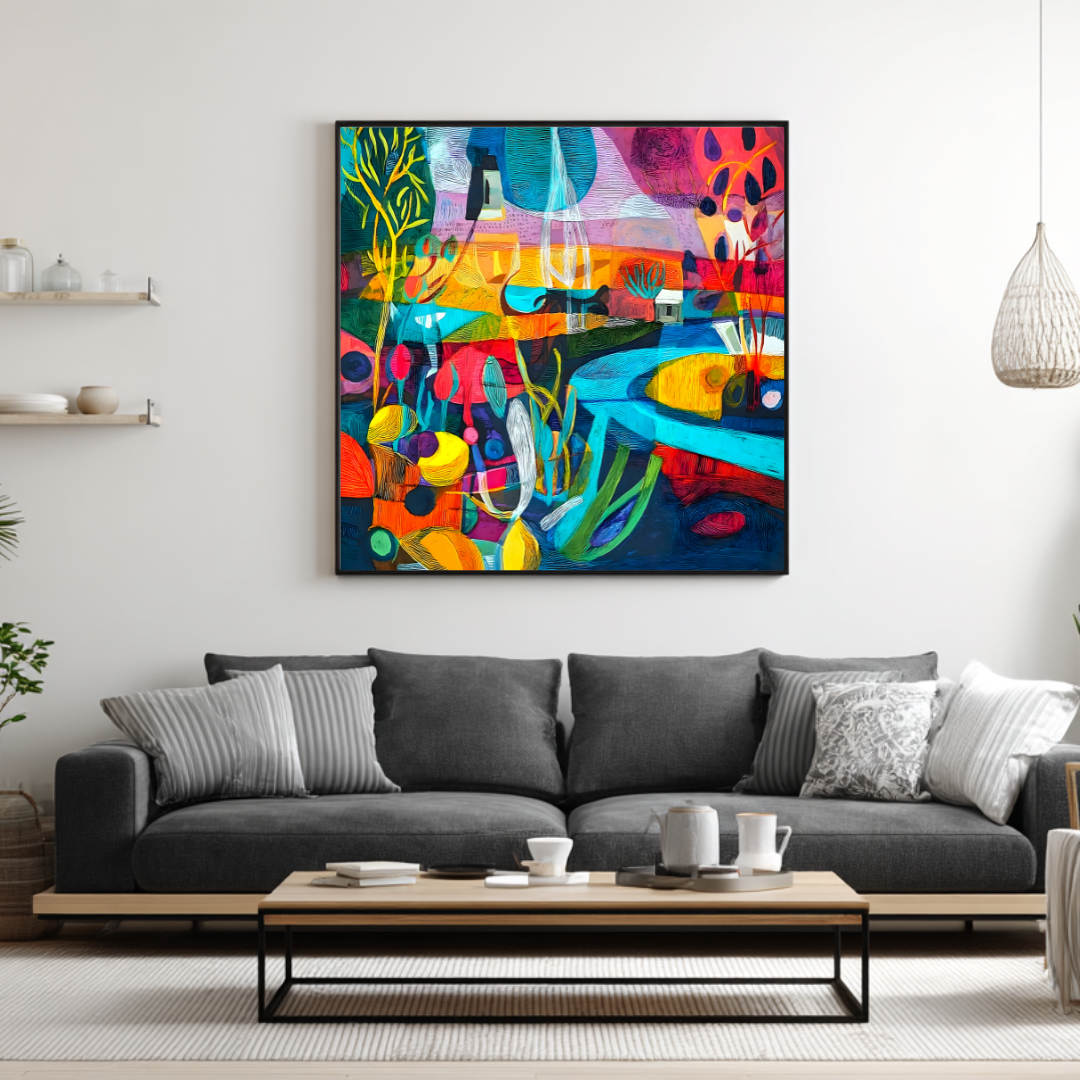 Manaus - Digital Art Canvas Print - 120x120cm