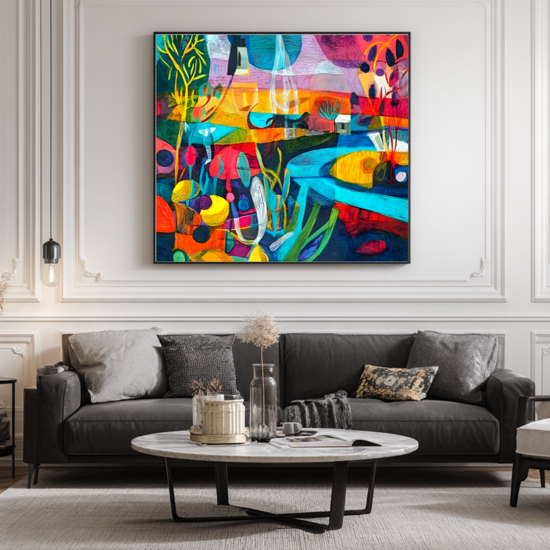 Manaus - Digital Art Canvas Print - 120x120cm