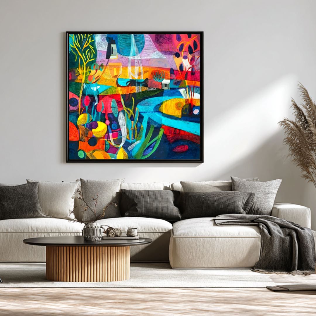 Manaus - Digital Art Canvas Print - 120x120cm