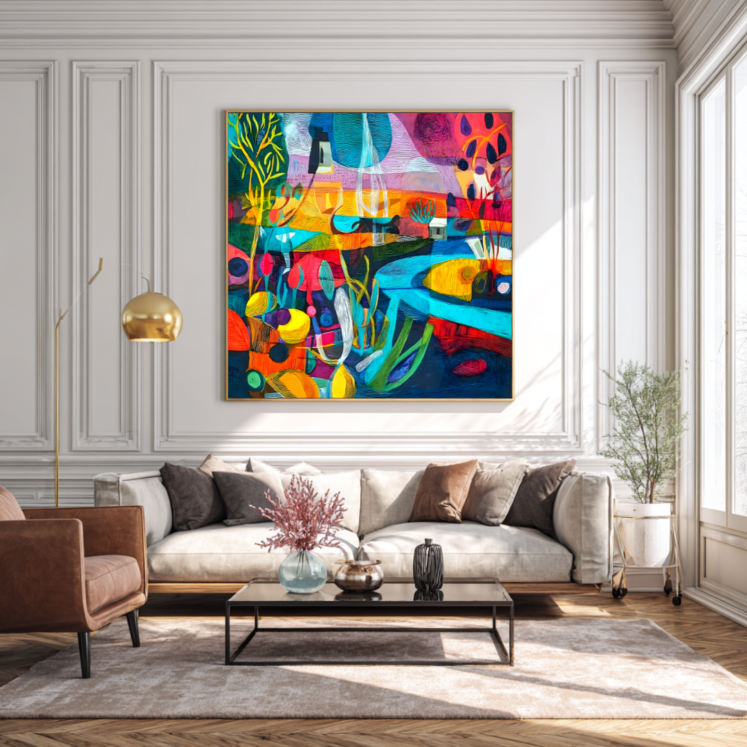 Manaus - Digital Art Canvas Print - 120x120cm