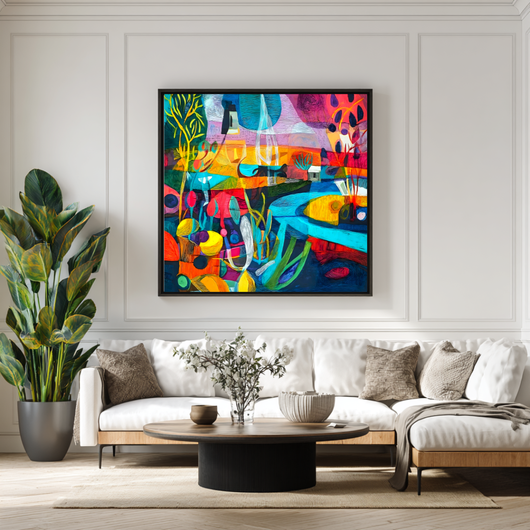 Manaus - Digital Art Canvas Print - 120x120cm